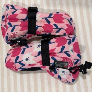 Jan & Jul Pink Floral waterproof  Kids Mittens